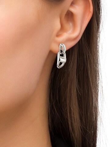 BOSS Black Earrings 'CHAIN' in Silver