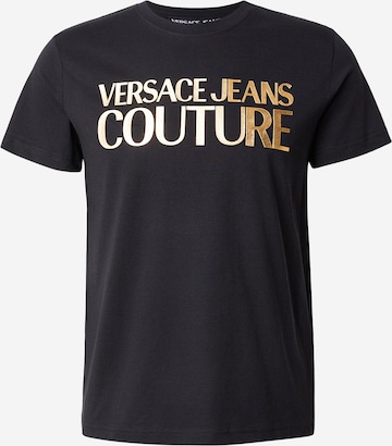 T-Shirt Versace Jeans Couture en noir : devant