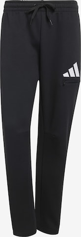 ADIDAS SPORTSWEARTapered Sportske hlače 'FI' - crna boja: prednji dio