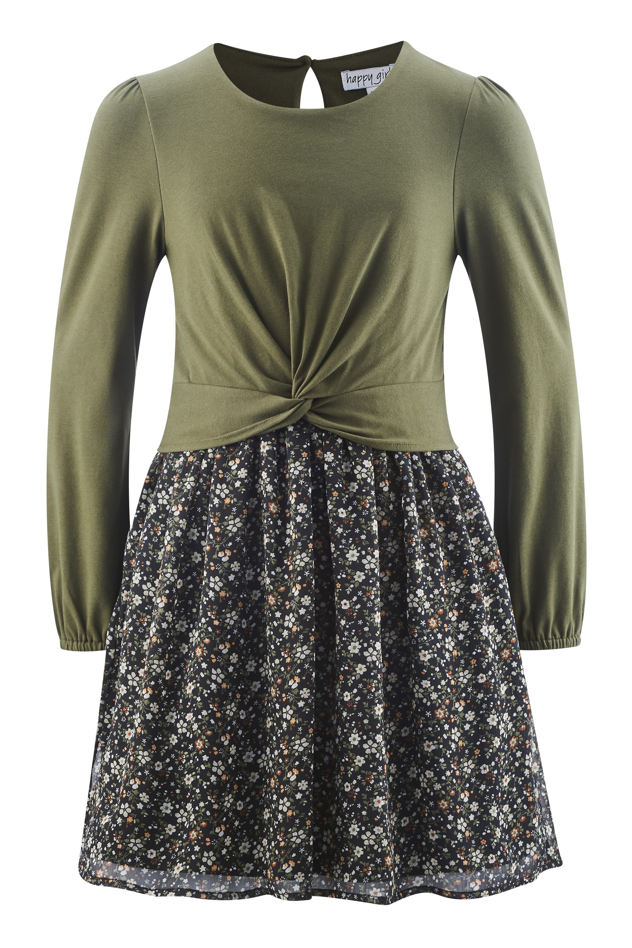 Robe happy girls en vert : devant