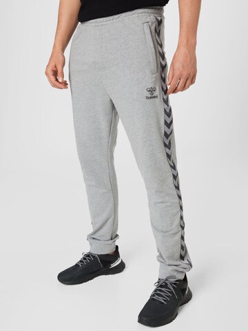 Hummel Regular Workout Pants 'Move' in Grey: front