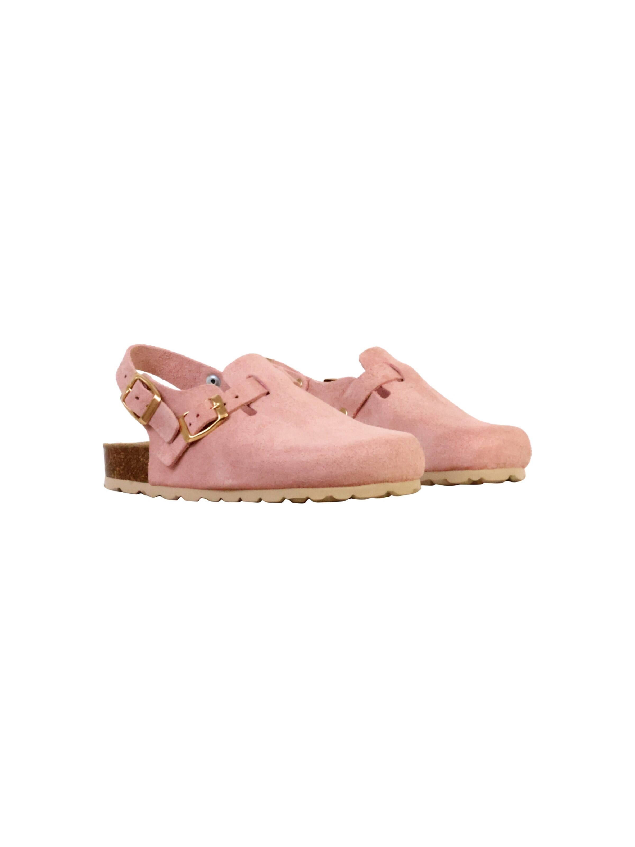 Pantoufle 'Kinder-Pantolette aus Leder Noga Boreali BS Edge' The Divine Factory en rose