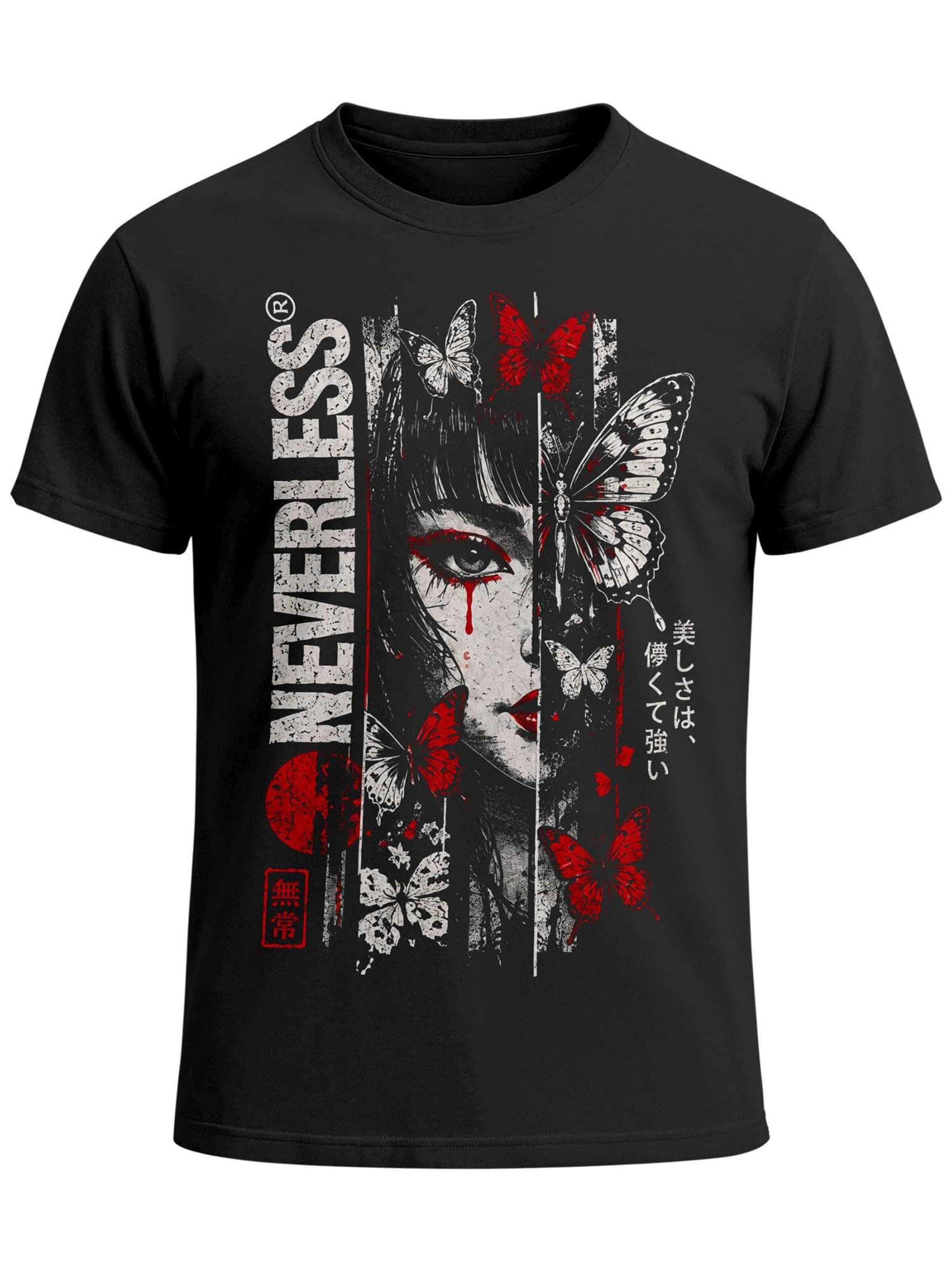 Neverless Shirt 'Transience' in Black: front