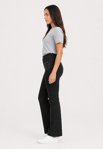 Coupe slim Jean Elara en noir