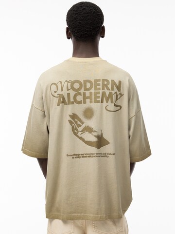 Pull&Bear Shirt in Beige: voorkant