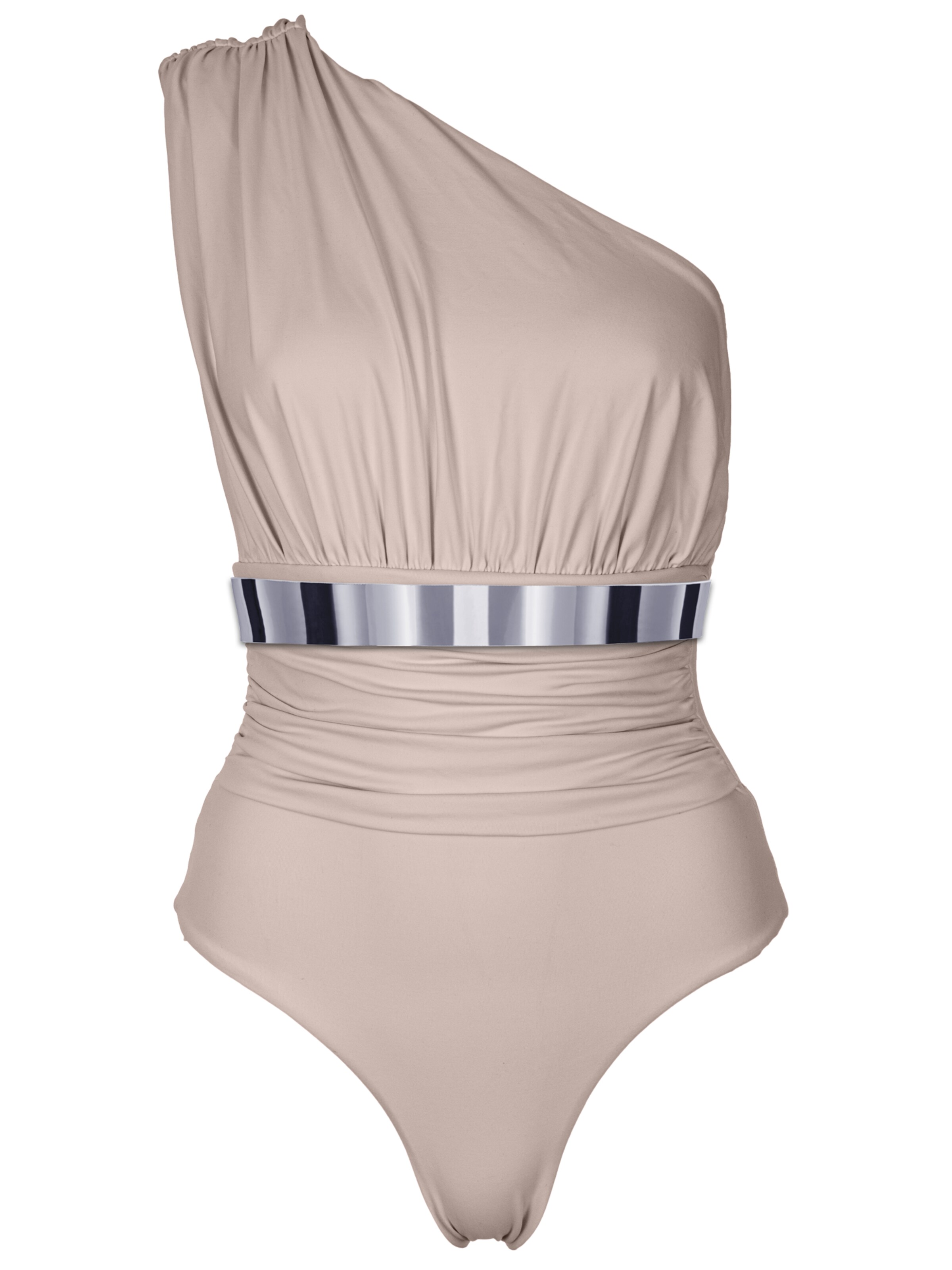 SEA ME SWIM Badeanzug 'MONACO Silver Edition'‌‌‌‌‌‌ in Beige: Vorderseite