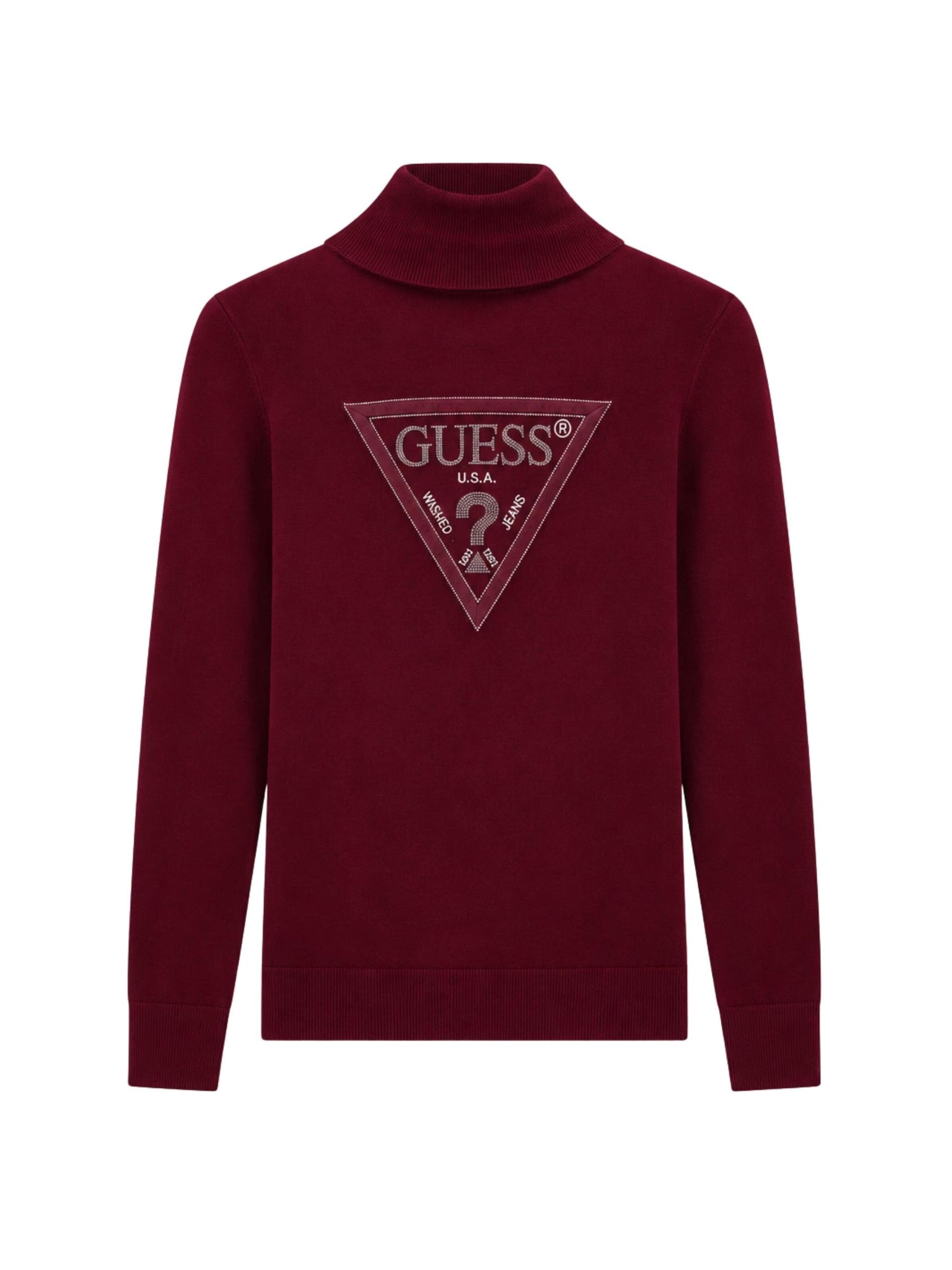 GUESS Sweter 'HALLIE' w kolorze czerwony: przód