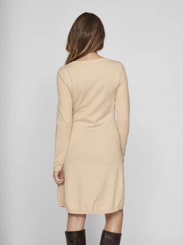 VILA - Vestido de punto en marrón