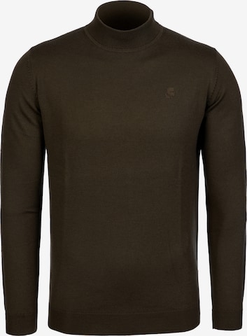 Pull-over Karl Lagerfeld en marron : devant