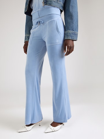 Juicy Couture Расклешенный Штаны 'LAYLA' в Синий: спереди