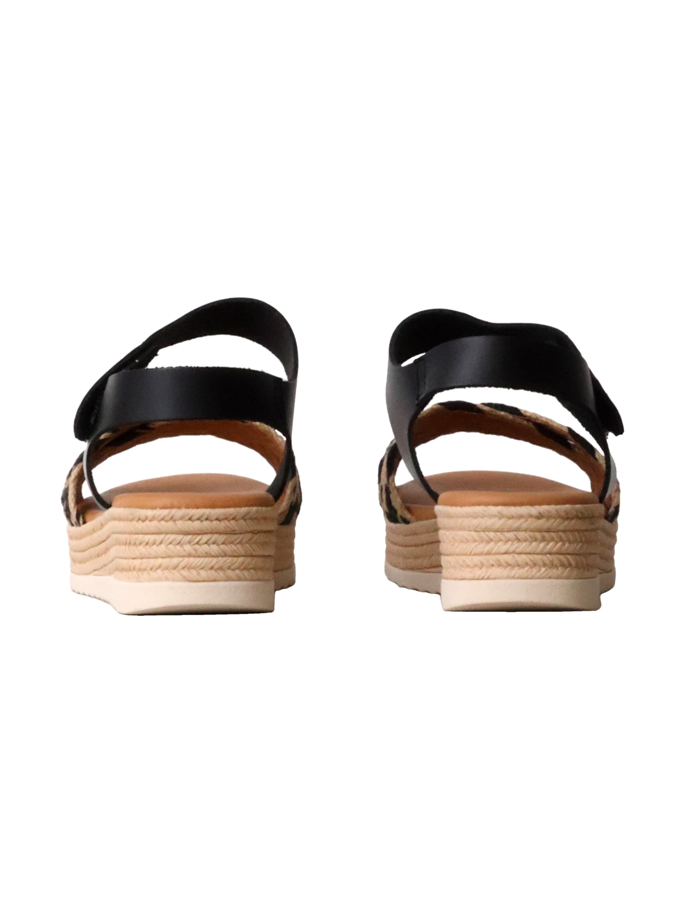 Sandales 'Ledersandalen' Oh my Sandals en noir