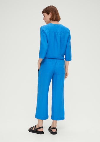 Wide Leg Pantalon s.Oliver en bleu