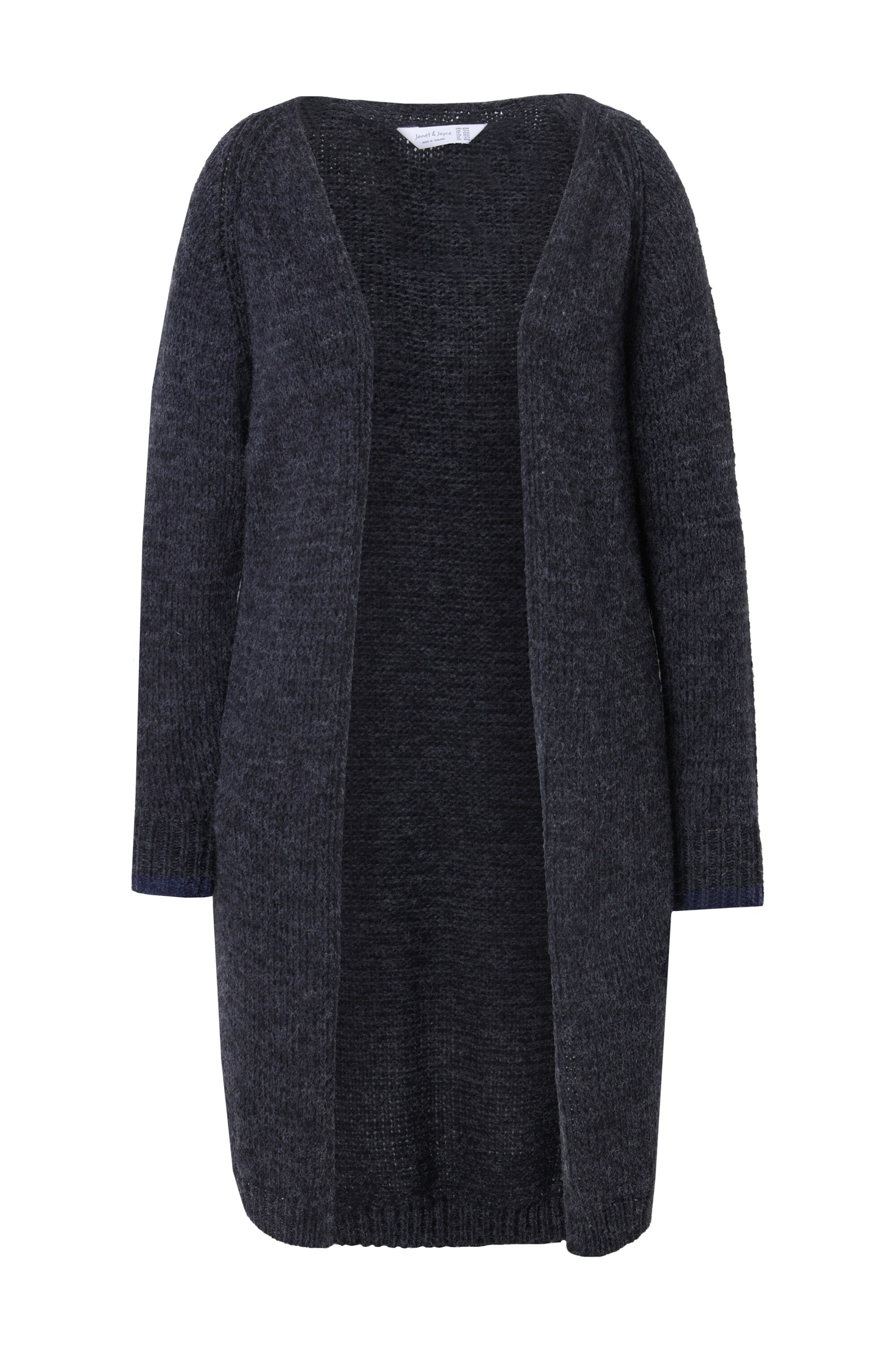 Janet & Joyce Knit cardigan in Black: front