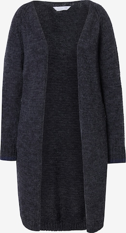 Janet & Joyce Gebreid vest in Zwart: voorkant