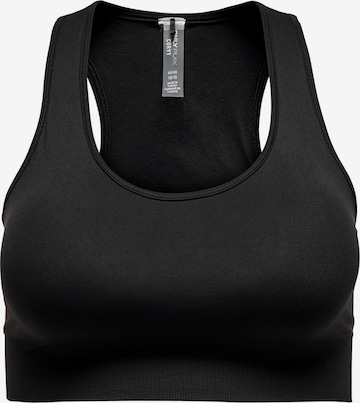 Only Play Curvy Bustier Sport-BH 'DAISY' in Schwarz: predná strana