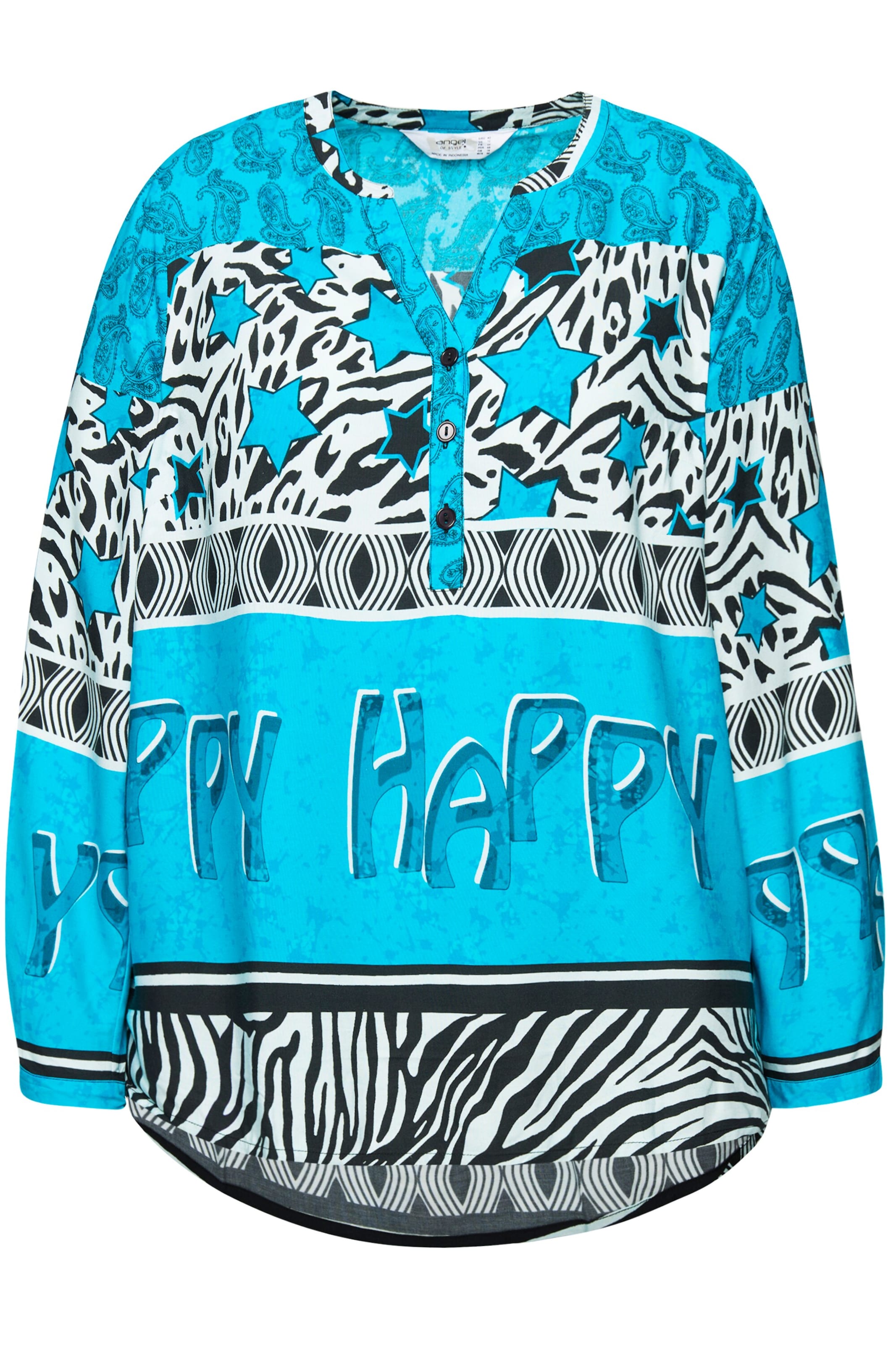 Angel of Style Bluse in Blau: Vorderseite