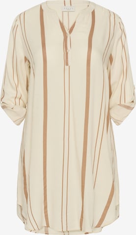 KAFFE CURVE Shirt dress 'Milana' in Beige: front