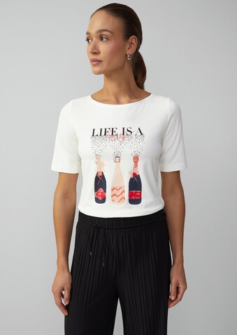 s.Oliver BLACK LABEL T-Shirt in Beige: Vorderseite