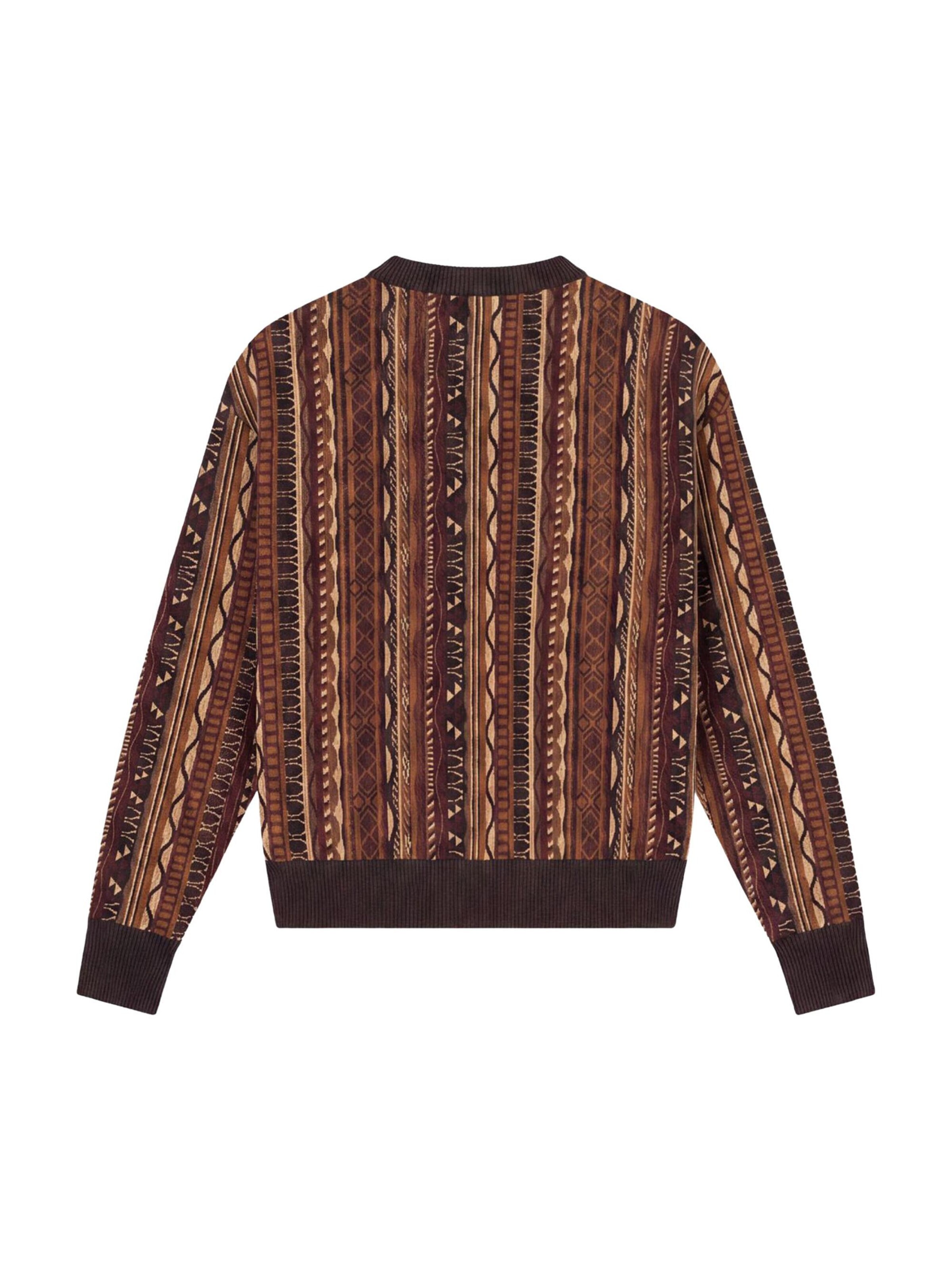 Colucci Pullover 'AOP'‌‌‌‌‌‌‌‌‌‌ in Braun