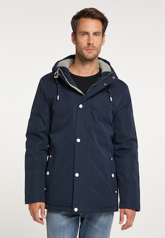 ICEBOUND Winter Jacket in Blue: front