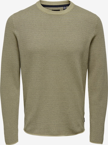 Only & Sons - Jersey 'NIGUEL' en beige: frente