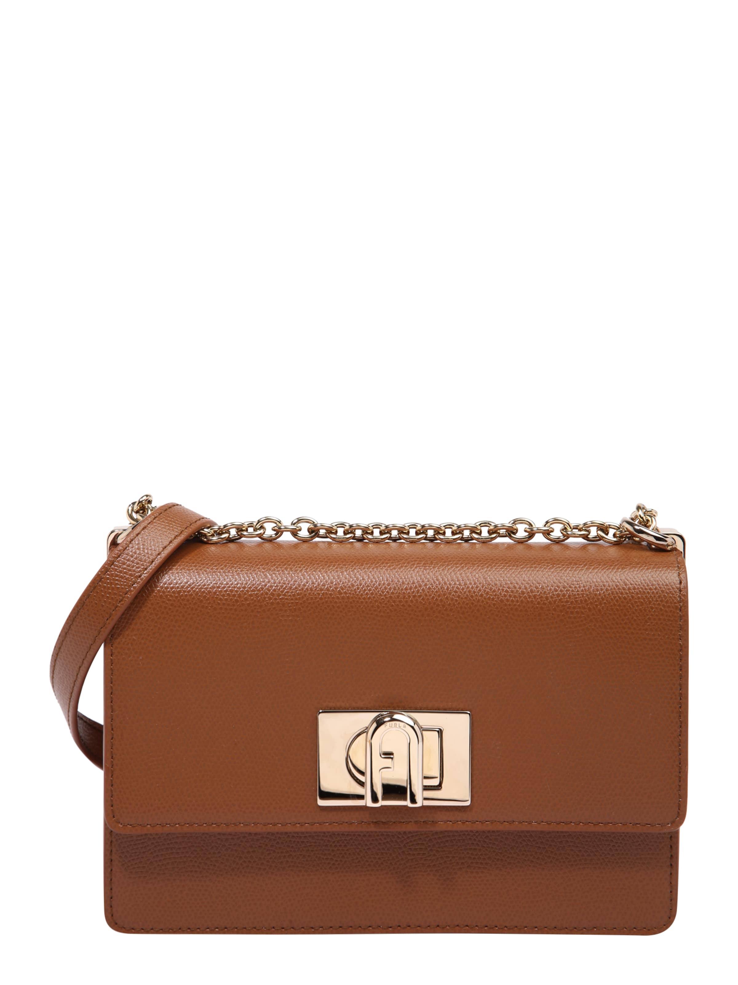 FURLA Crossbody Bag '1927' in Brown: front