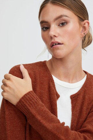 PULZ Jeans Knit Cardigan 'ASTRID' in Red