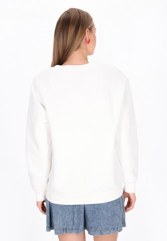 Sweat-shirt 'Pop' MYMO en blanc