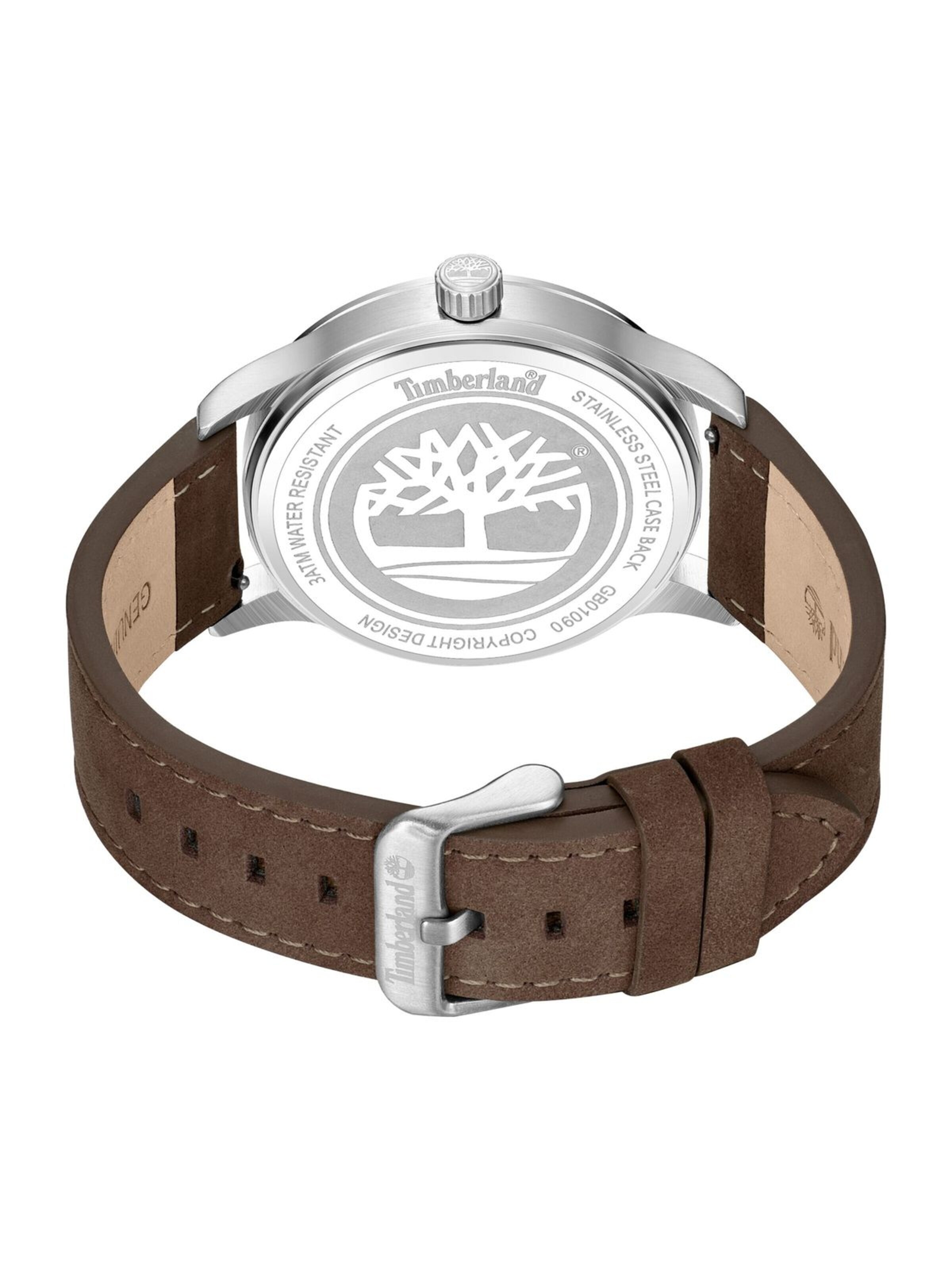TIMBERLAND Analoog horloge 'Date watch Trumbull' in Bruin