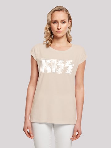 T-shirt 'Kiss ' F4NT4STIC en beige : devant