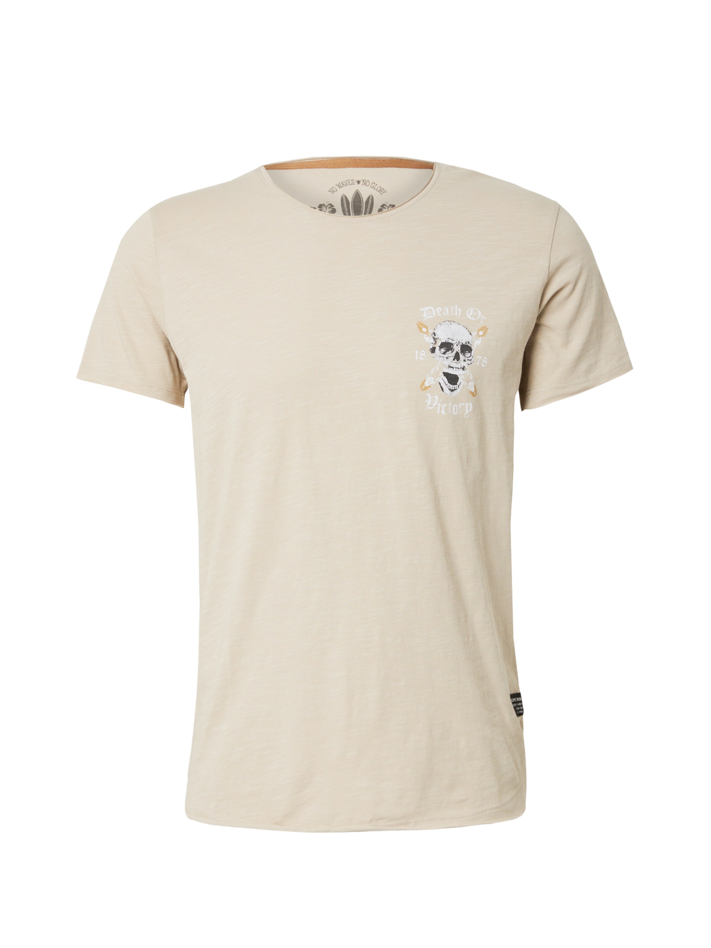 Key Largo T-Shirt 'POTENTIAL' in Beige: Vorderseite
