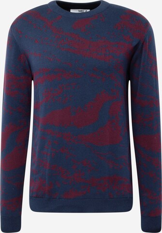 MELAWEAR Sweater 'MANAV' in Blue: front