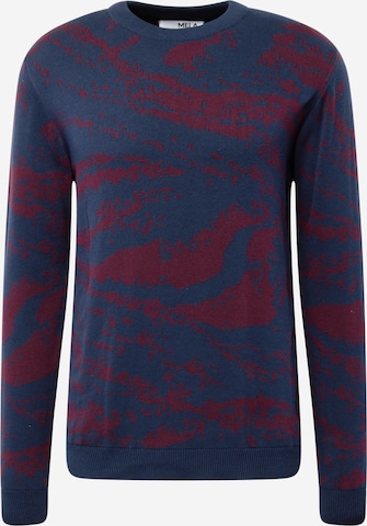 MELAWEAR Sweater 'MANAV' in Blue: front