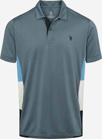 U.S. POLO ASSN. Shirt 'Mik' in Blauw: voorkant