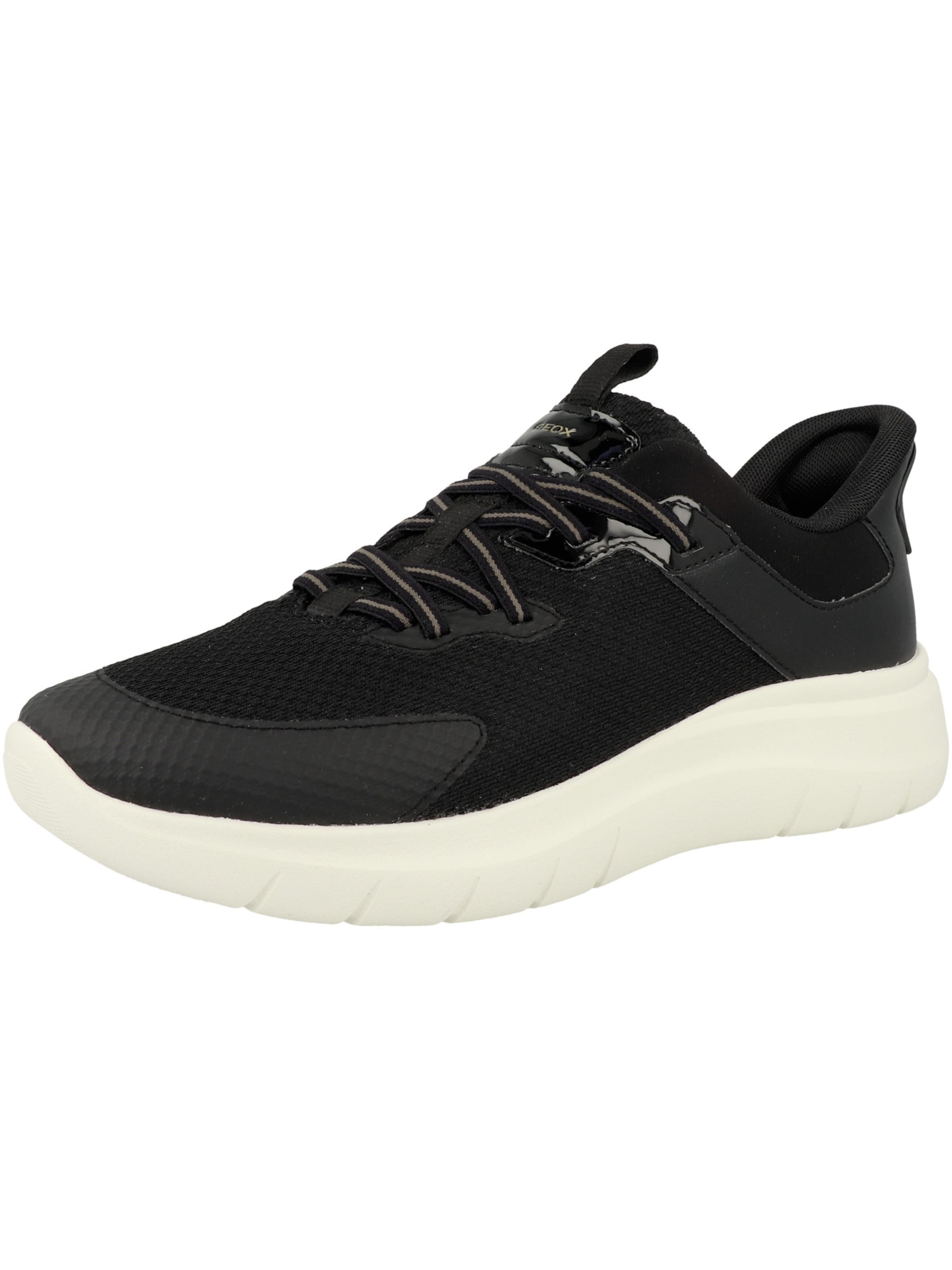 Sneaker bassa 'D Plummery Plus' di GEOX in nero: frontale