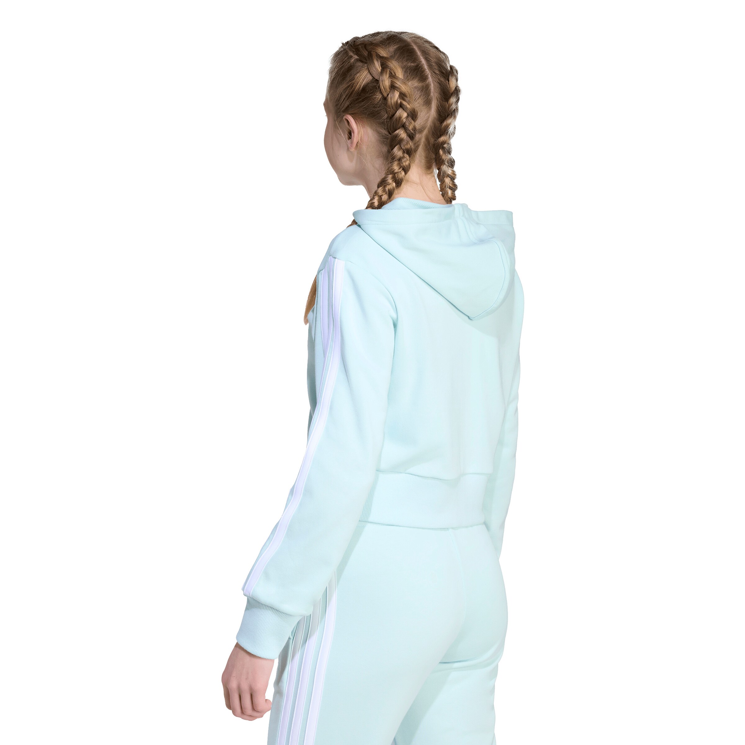 Bluză cu fermoar sport 'Essentials' de la ADIDAS SPORTSWEAR pe albastru