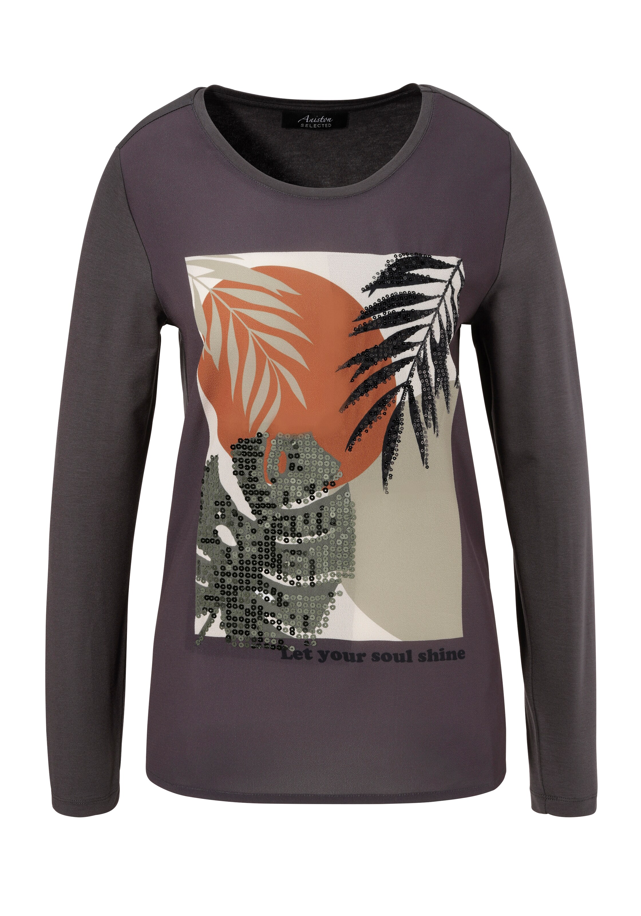 Aniston SELECTED Bluse in Lila: Vorderseite