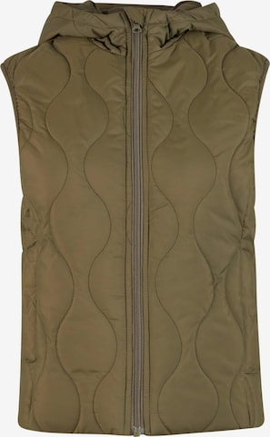 Gilet di Urban Classics in verde: frontale
