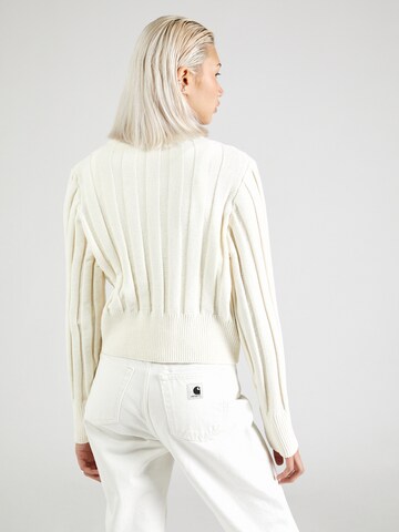 QS Knit cardigan in White