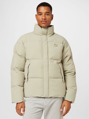 PUMA Winter Jacket 'Polybal' in Grey: front