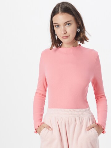 PIECES Shirt 'Milla' in Pink: predná strana