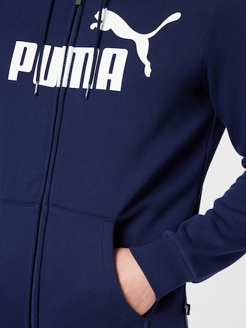 PUMA Sportsweatvest in Blauw