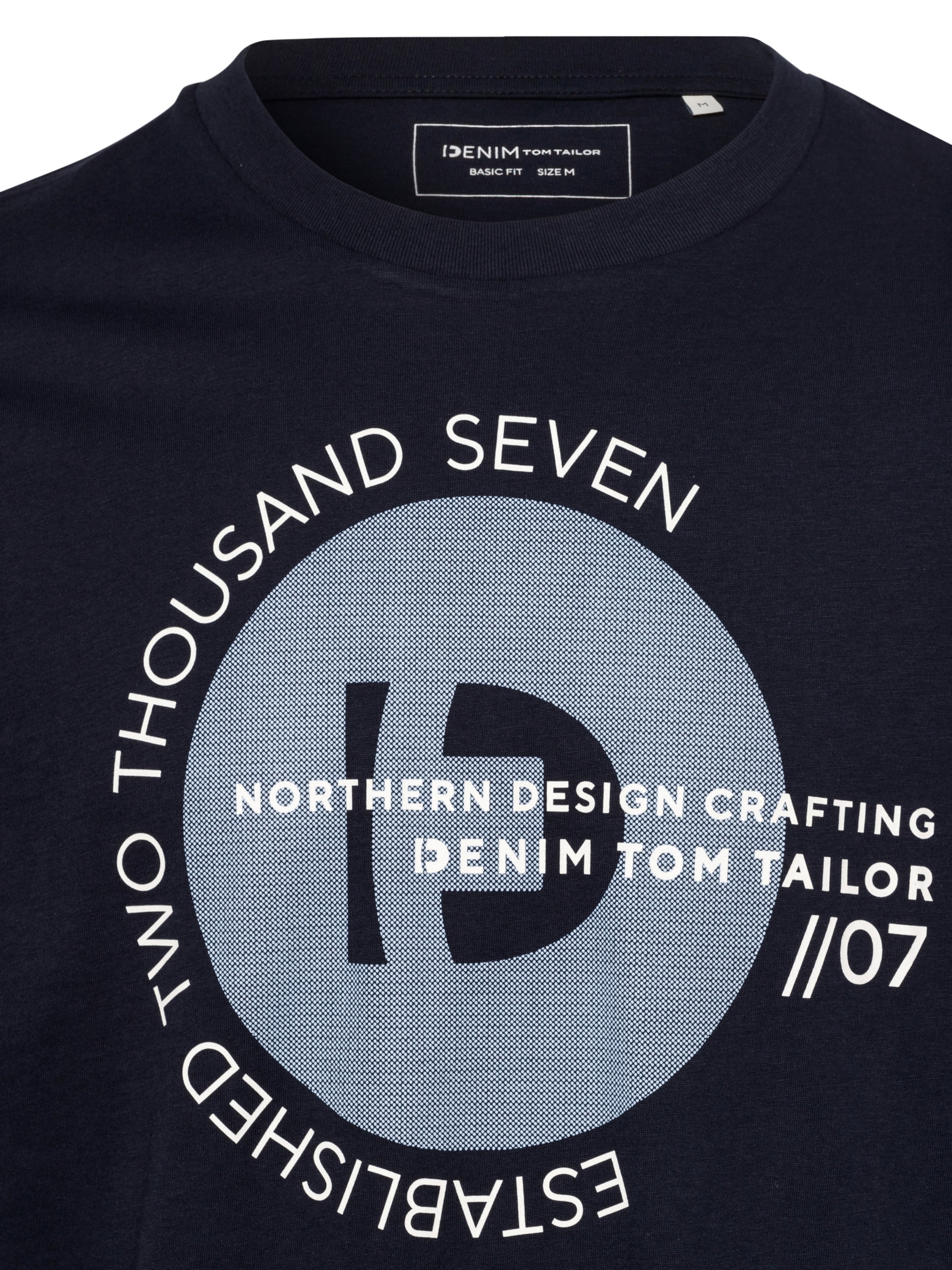 TOM TAILOR DENIM Μπλουζάκι σε μπλε