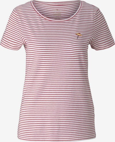 TOM TAILOR T-shirt en jaune / rouge / blanc, Vue avec produit