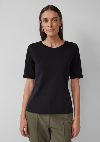 s.Oliver BLACK LABEL Shirt in Zwart: voorkant