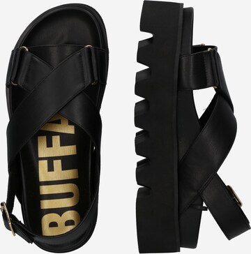 BUFFALO Sandals 'Perry Romy' in Black