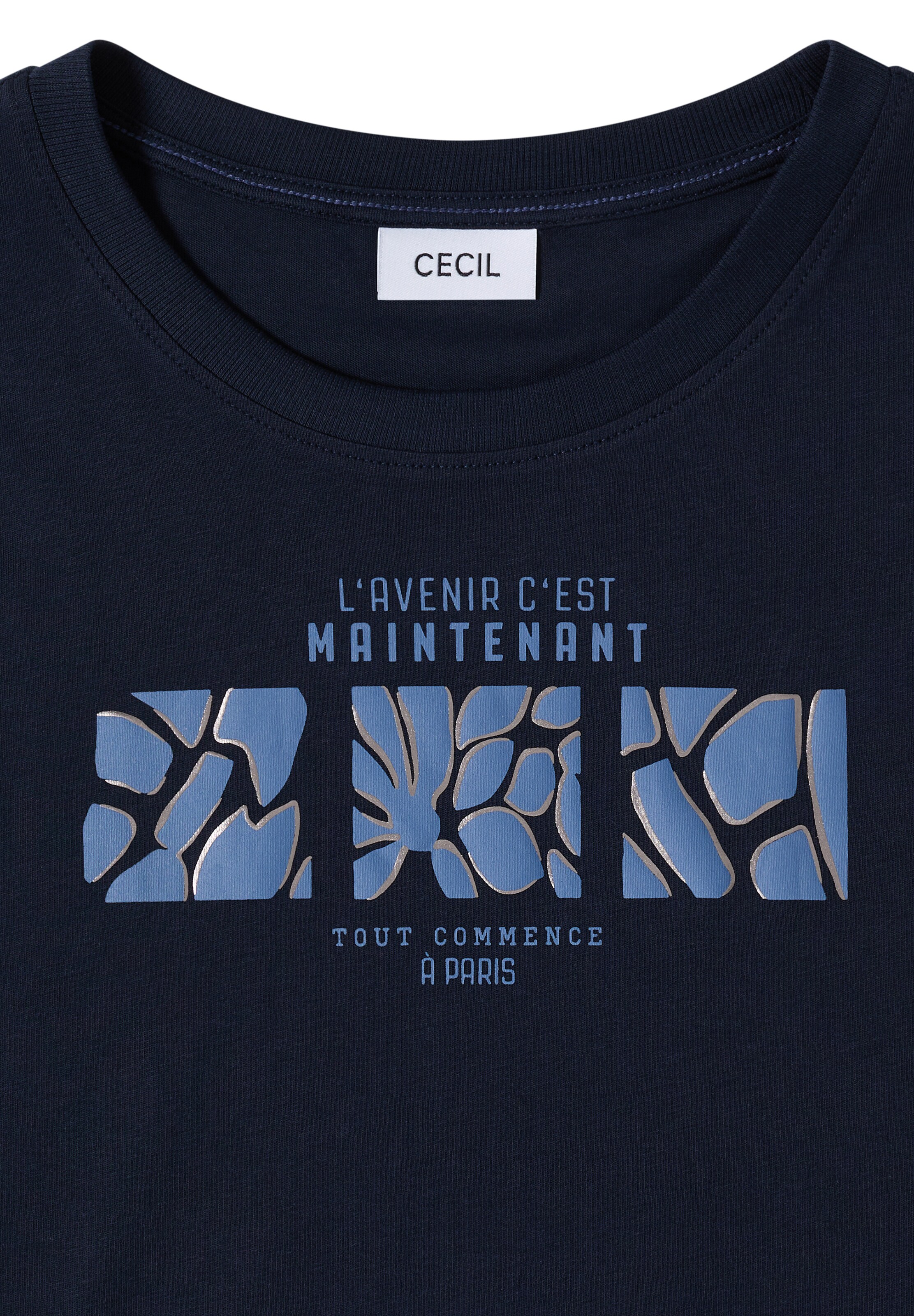 CECIL T-Shirt in Blau