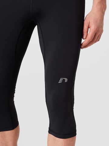 Newline - Slimfit Calças de desporto em preto