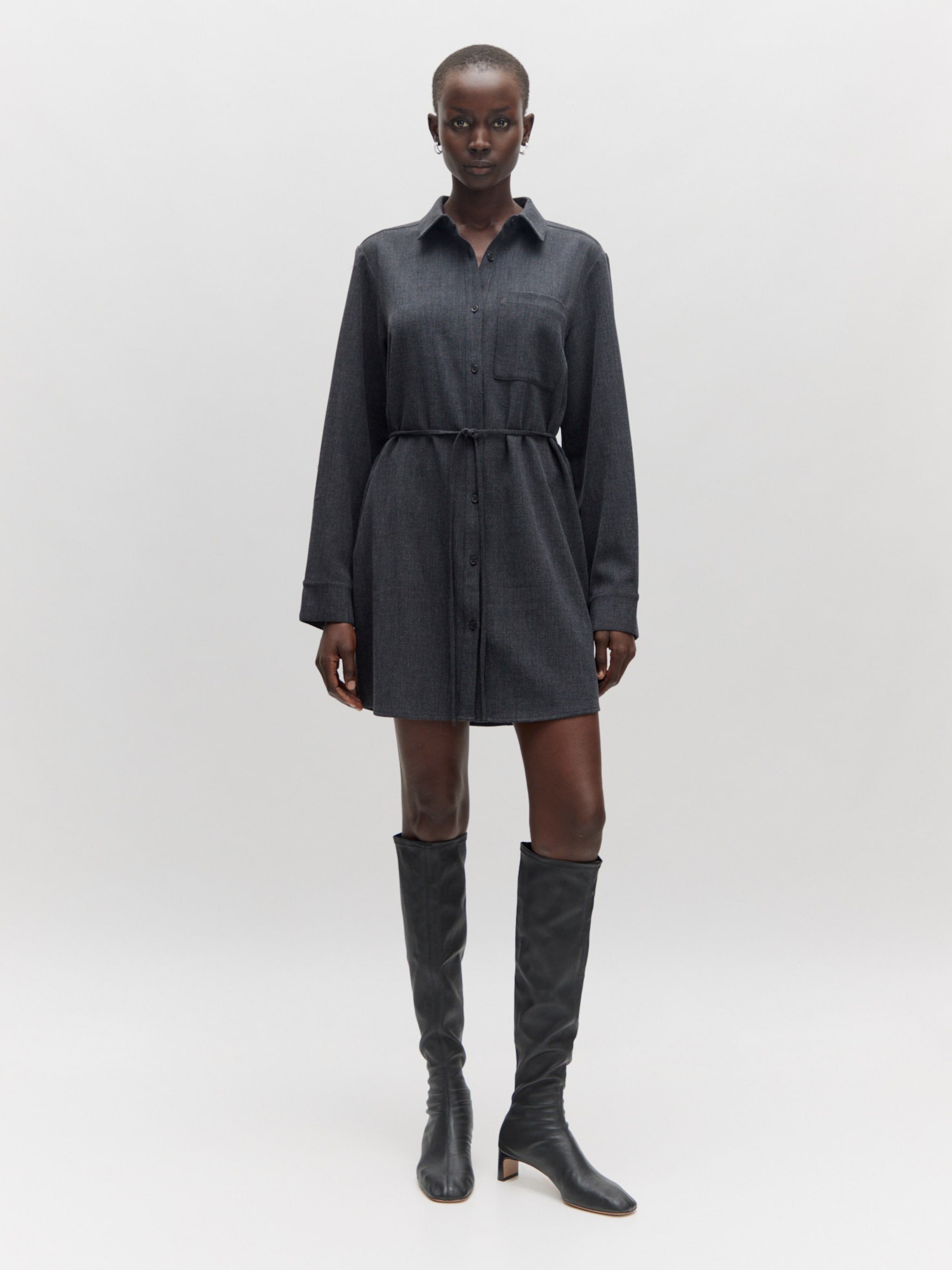 EDITED Producten Jurk 'Kimberley' Grijs