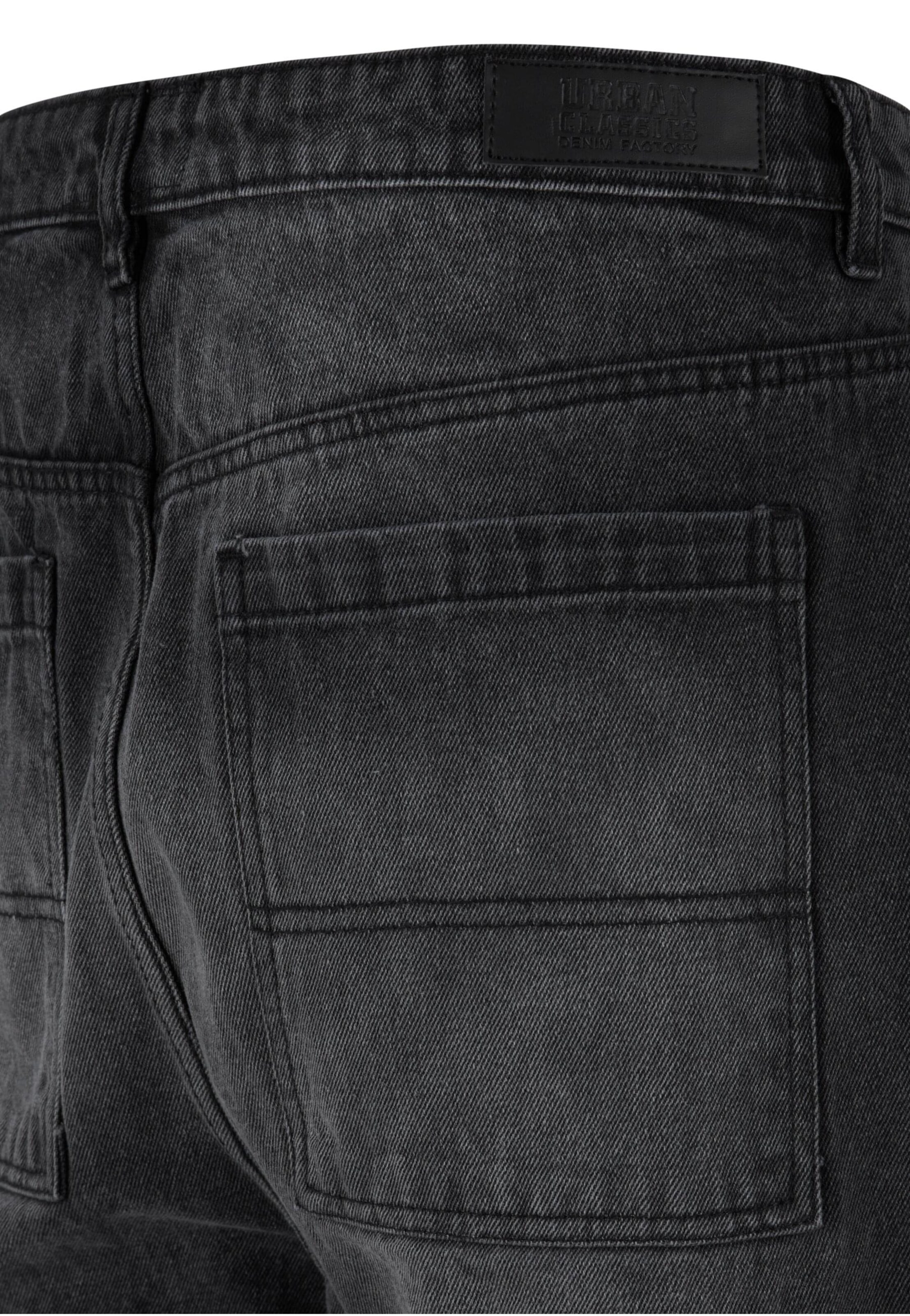 juoda Urban Classics Laisvas Darbinio stiliaus džinsai